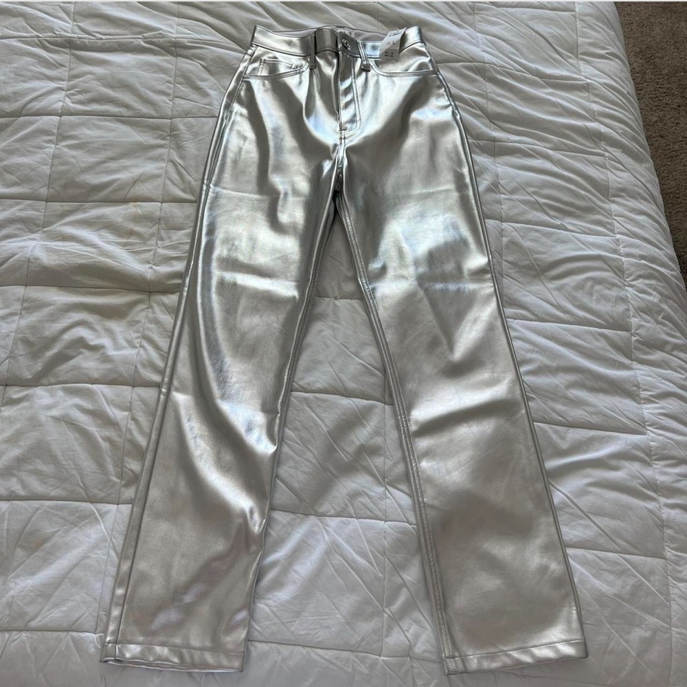 Abercrombie Metallic Leather Pants
